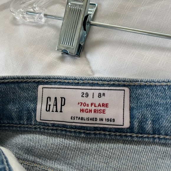 NWT GAP High Rise '70s Flare Jeans Size 29 - Picture 6 of 8